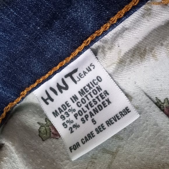 Hint Wide Legged Cuffed Flap Pocket Button Jeans-Size 5 - Picture 4 of 9